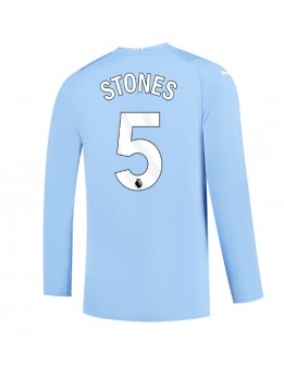 Moški Nogometna dresi replika Manchester City John Stones #5 Domači 2023-24 Dolgi rokav